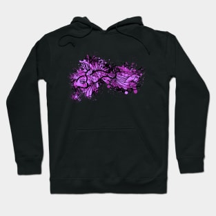 Purple Koi Splash Hoodie